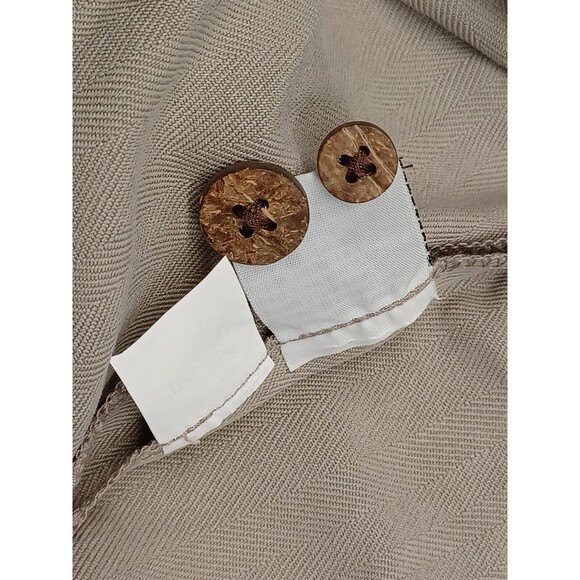 Eagle Dry Goods Co. Button Front Shirt Men's Beige Silk Chrysler Financial XXL - Picture 11 of 11